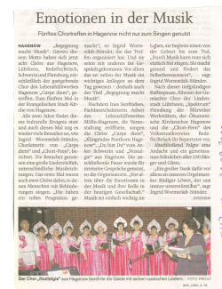 Emotionen in der Musik