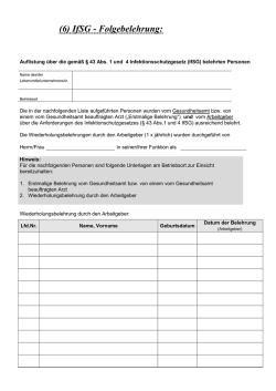 IfSG-Folgebelehrung