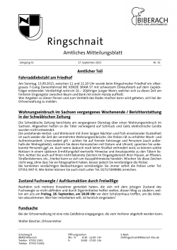 Ringschnait - Stadt Biberach