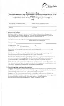 Betreuung Anmeldung - Grundschule Oggenhausen