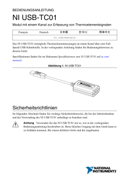 NI USB-TC01 Bedienungsanleitung