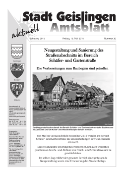Amtsblatt Geislingen KW20