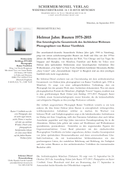 Helmut Jahn: Bauten 1975-2015