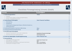 Checkliste zur Gründung einer GmbH