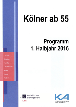 Kölner ab 55 - Bildungseinrichtungen im Erzbistum Köln