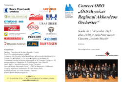 Concert ORO „Ostschweizer Regional Akkordeon Orchester“