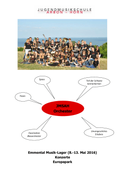 JMSAH Orchester - Jugendmusikschule Arbon