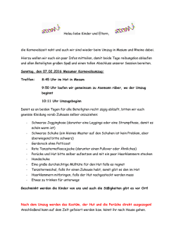Helau liebe Kinder und Eltern, die Karnevalszeit naht und auch wir