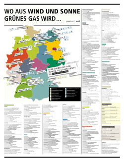 EinE &uuml;bErsicht * DEr PowEr-to-Gas
