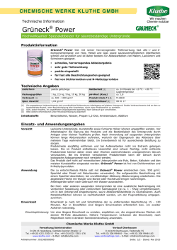 Gr&uuml;neck Power - Chemische Werke Kluthe GmbH