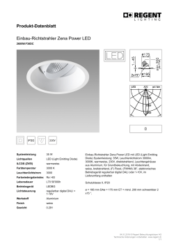 Produkt-Datenblatt Einbau-Richtstrahler Zena Power LED