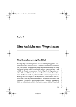 Eine Aufsicht zum Wegschauen