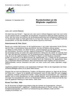 Rundschreiben Dezember 2015