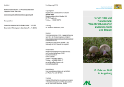 Forum Pilze und Naturschutz: Verantwortungsarten - ANL