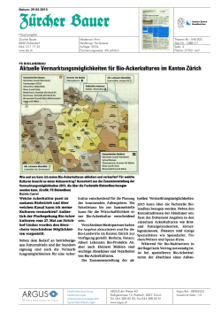 Aktuelle Vermarktungsmöglichkeiten für Bio