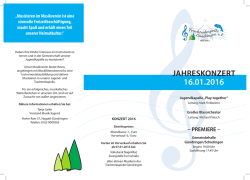 jahreskonzert - Trachtenkapelle G&uuml;ndringen