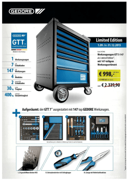 GTT -- - Limited Edition - REIFF Technische Produkte