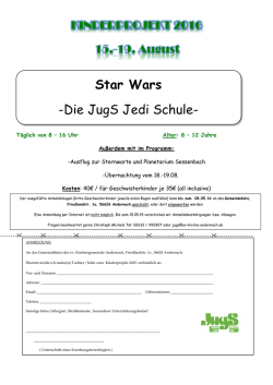 Kinderprojekt 2016