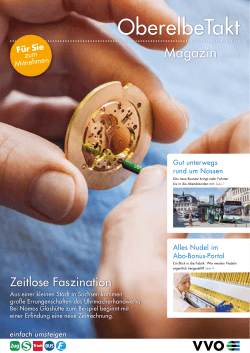 VVO-OberelbeTakt - Kundenmagazin des VVO - III/2015
