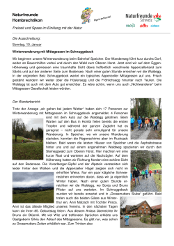 NF Wander-Bericht Schnuggebock vom 10.01.2016