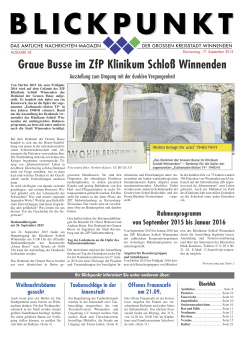 Graue Busse im ZfP Klinikum Schloß Winnenden