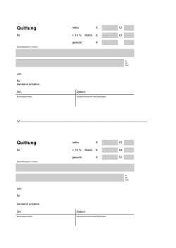 Quittung - Ihr-Schreiberling