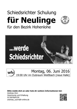 Neulingskurs 2016 Plakat