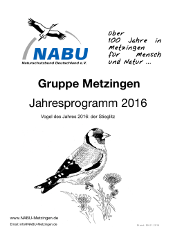 Jahresprogramm - NABU Metzingen
