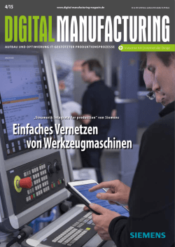 Einfaches Vernetzen von Werkzeugmaschinen