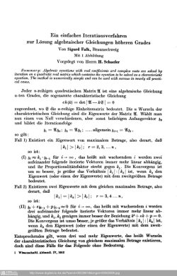 Ein einfaches Iterationsverfahren