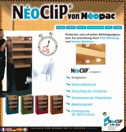 N&eacute;oClip von N&eacute;oPac : Einfaches und schnelles Befestigungssystem