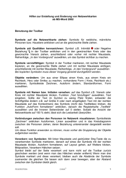 Hilfen zur Erstellung und &Auml;nderung von Netzwerkkarten