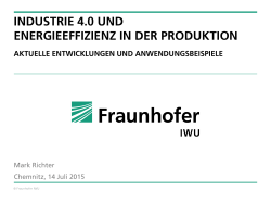 IWU Vortrag Mark Richter - VDMA Forum Industrie 4.0