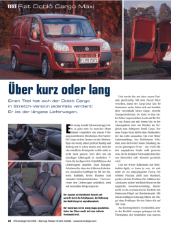 Fiat Dobl&ograve; Cargo Maxi - KFZ