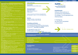 Informationen Sozialtherapie Heilsame Interventionen in