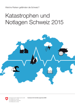 Katastrophen und Notlagen Schweiz 2015
