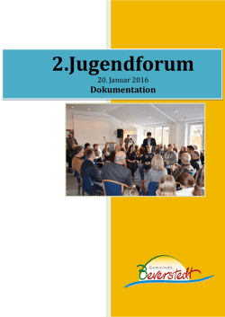 Dokumentation Jugendforum