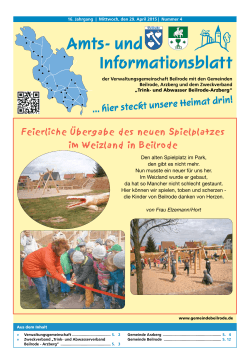 April - Gemeinde Beilrode
