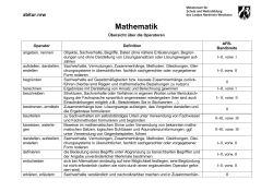 Mathematik - Standardsicherung NRW