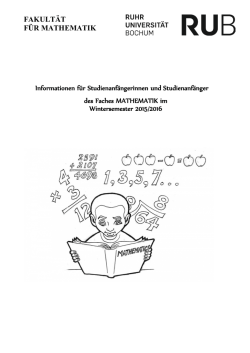 Informationsbrosch&uuml;re Mathematik - Ruhr