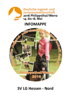 Infomappe zur DJJM des SV 2016