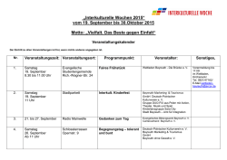 Interkulturelle Wochen 2015
