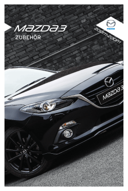Mazda3 Broschüre Zubehör herunterladen