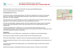 Unterschriftsbogen Wir lehnen den Durchbau der
