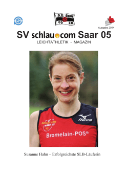 Magazin 2014 - SV schlau.com Saar 05 Saarbrücken