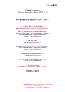 CVG-Programme 2017-2018