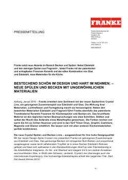 Pressemitteilung Neue Spülen und Becken(305.74 kB, PDF)