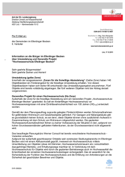 Information an die B&uuml;rger im Eferdinger Becken