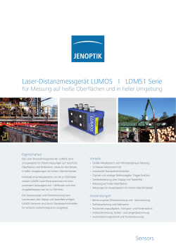 Datenblatt LUMOS Laser-Distanzsensor