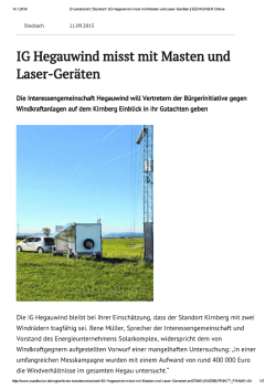 Druckansicht: Stockach: IG Hegauwind mi...n und Laser